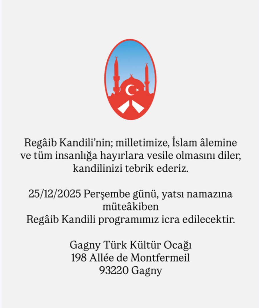 Regâib Kandiliniz Mübarek Olsun