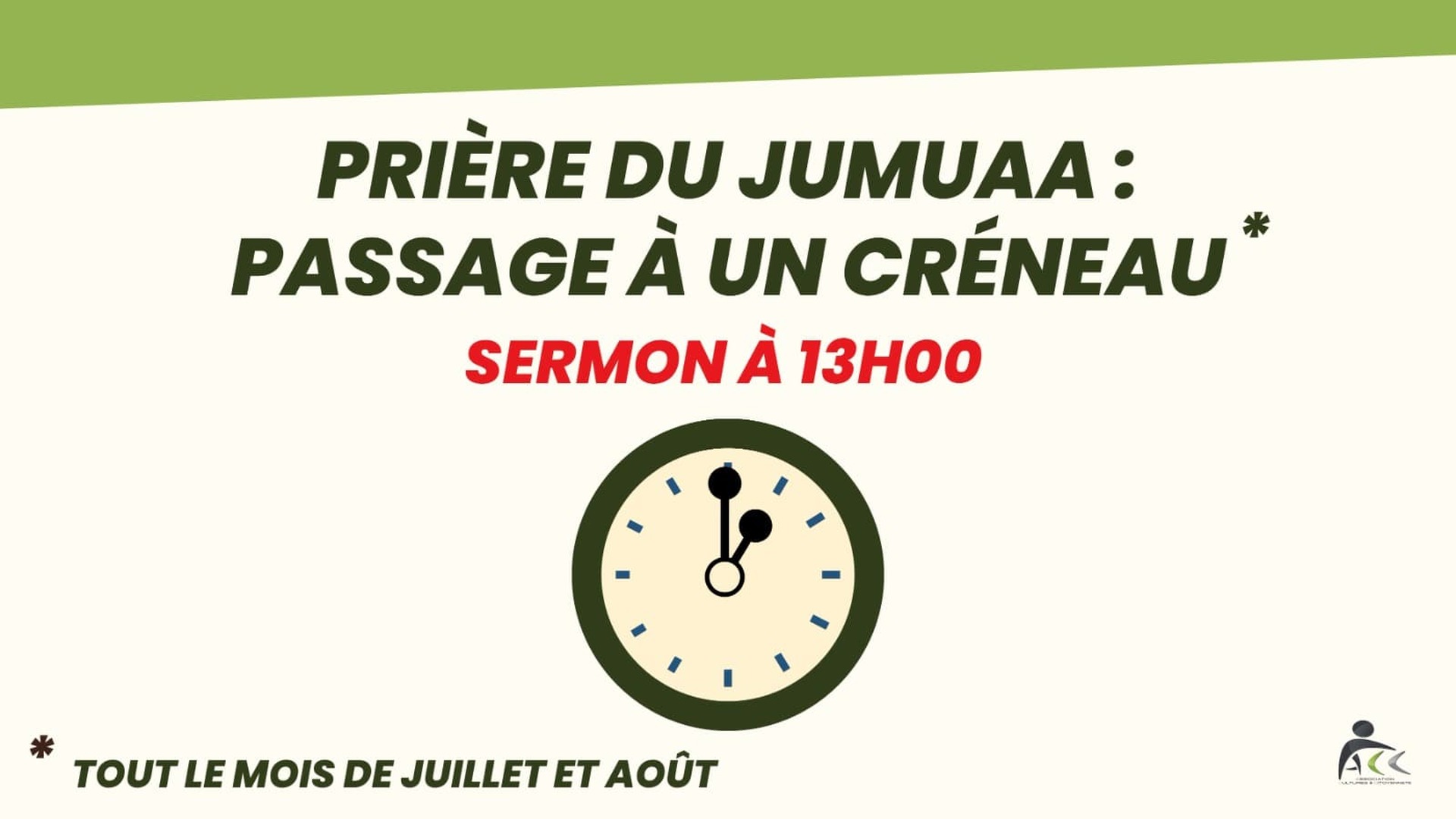 1 créneau joumouae