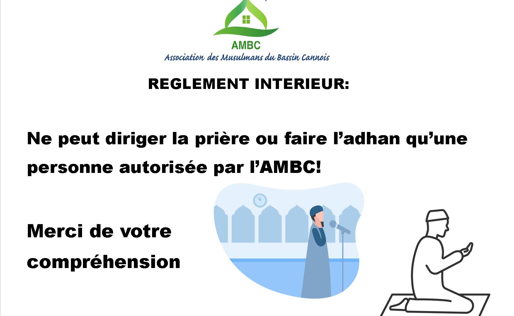 IMAM ADHAN PERSONNES AUTORISEES