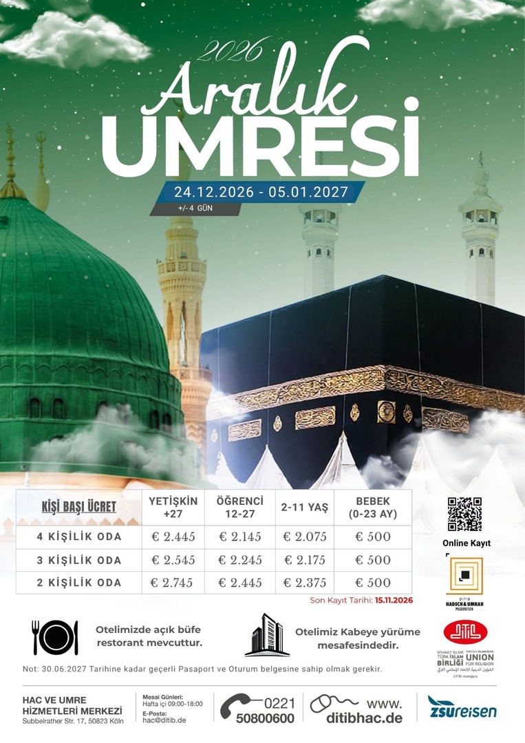 Aralık umresi 2026