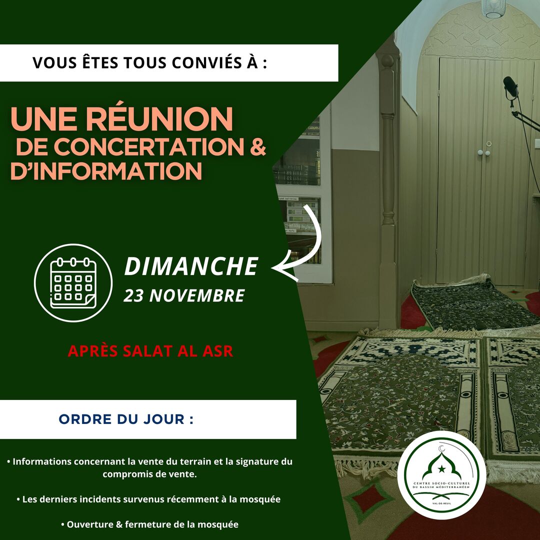 CONCERTATION DIMANCHE 23 NOVEMBRE