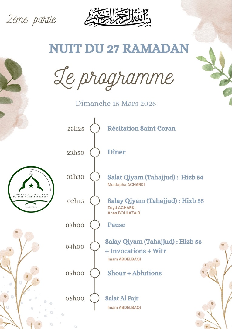 PROGRAMME NUIT DU 27