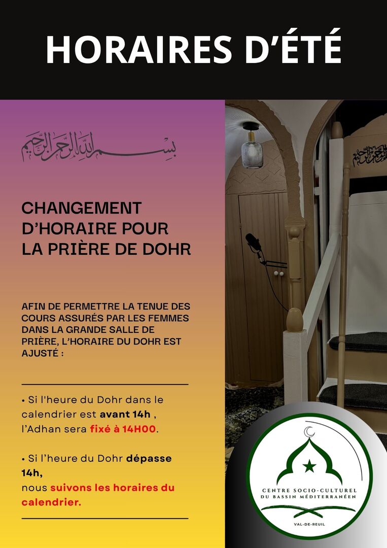 HORAIRES DOHR ÉTÉ