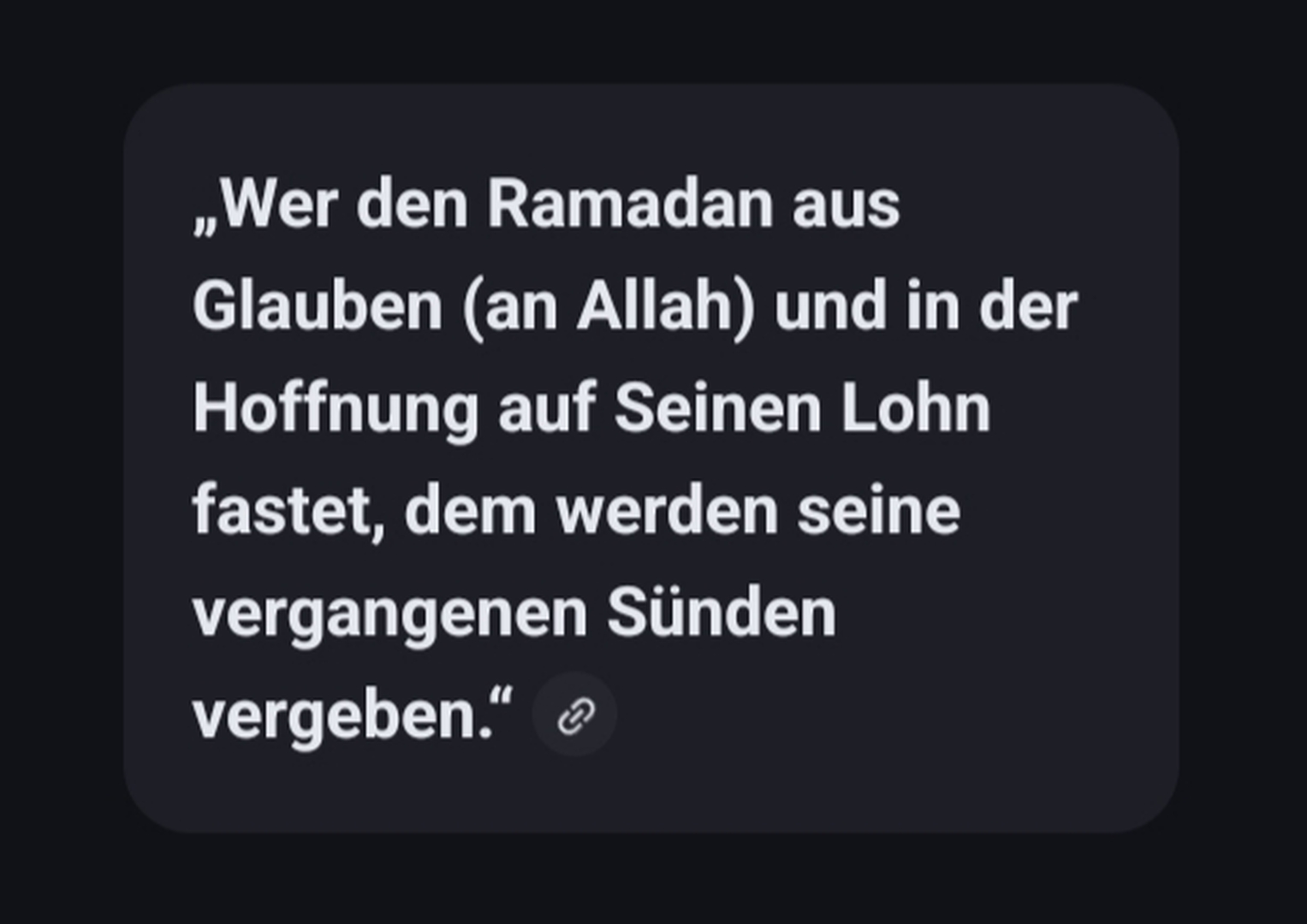 Ramadan - Hadith