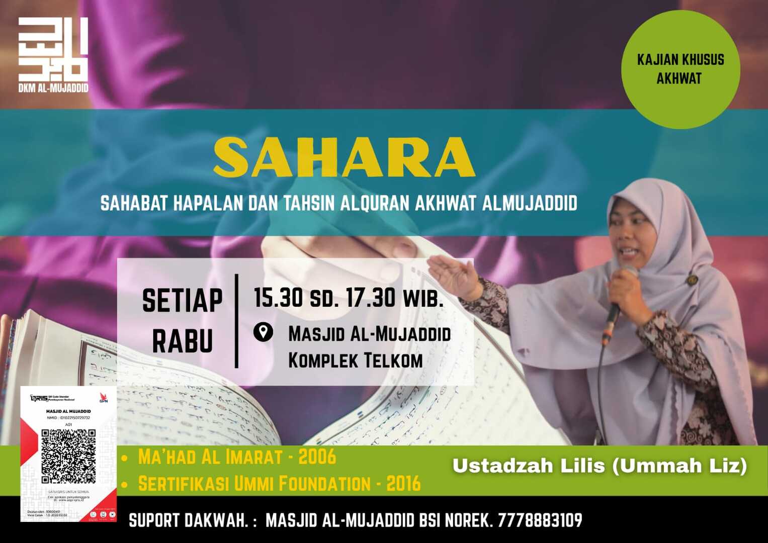 TAHSIN & TAHFIDZ AKHWAT - RABU SORE