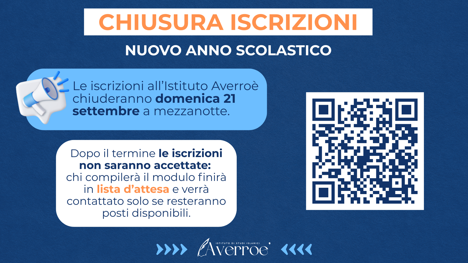 fine iscrizioni