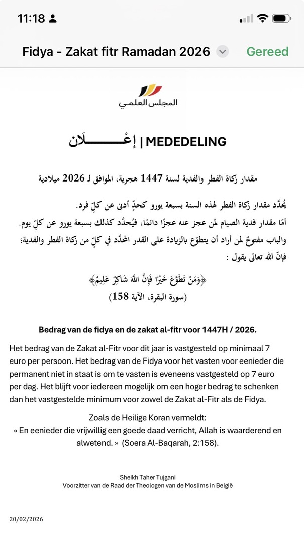 Fidea Zakat elfitr Ramadan