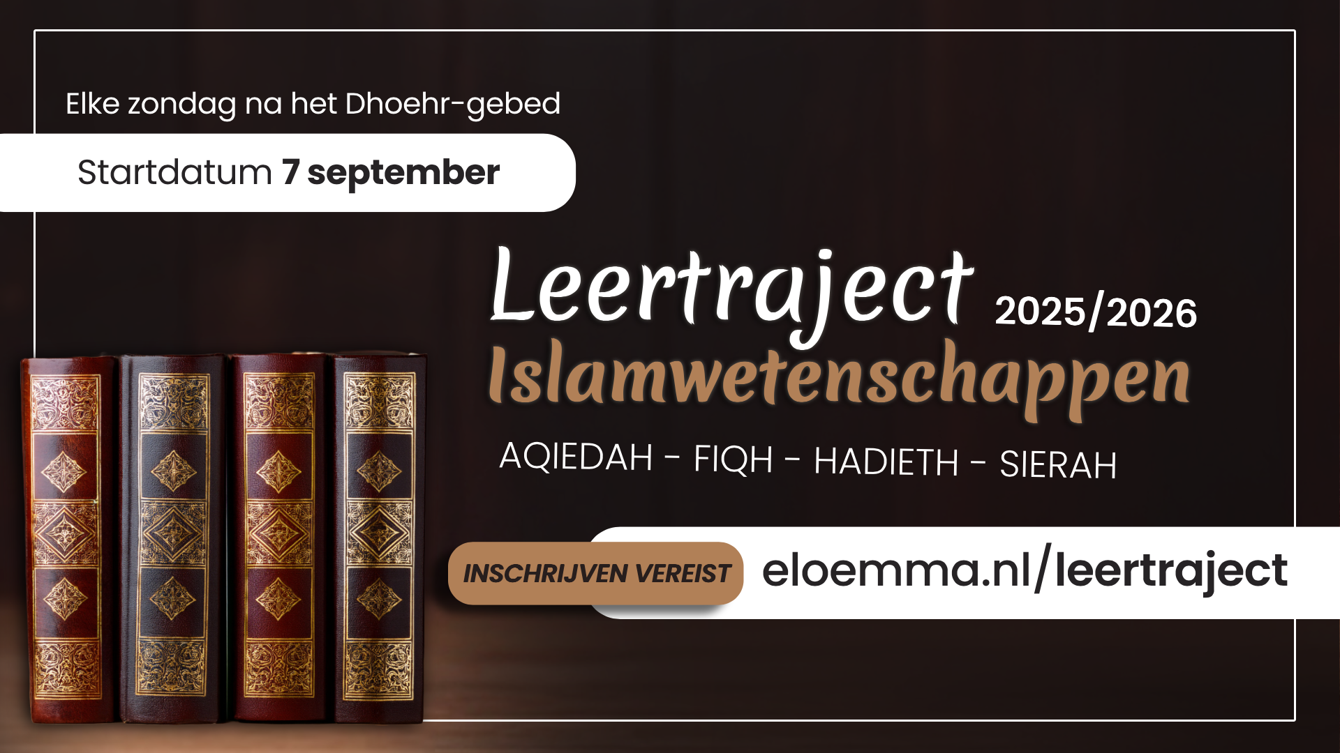 Leertraject Islamwetenschappen 2025/2026