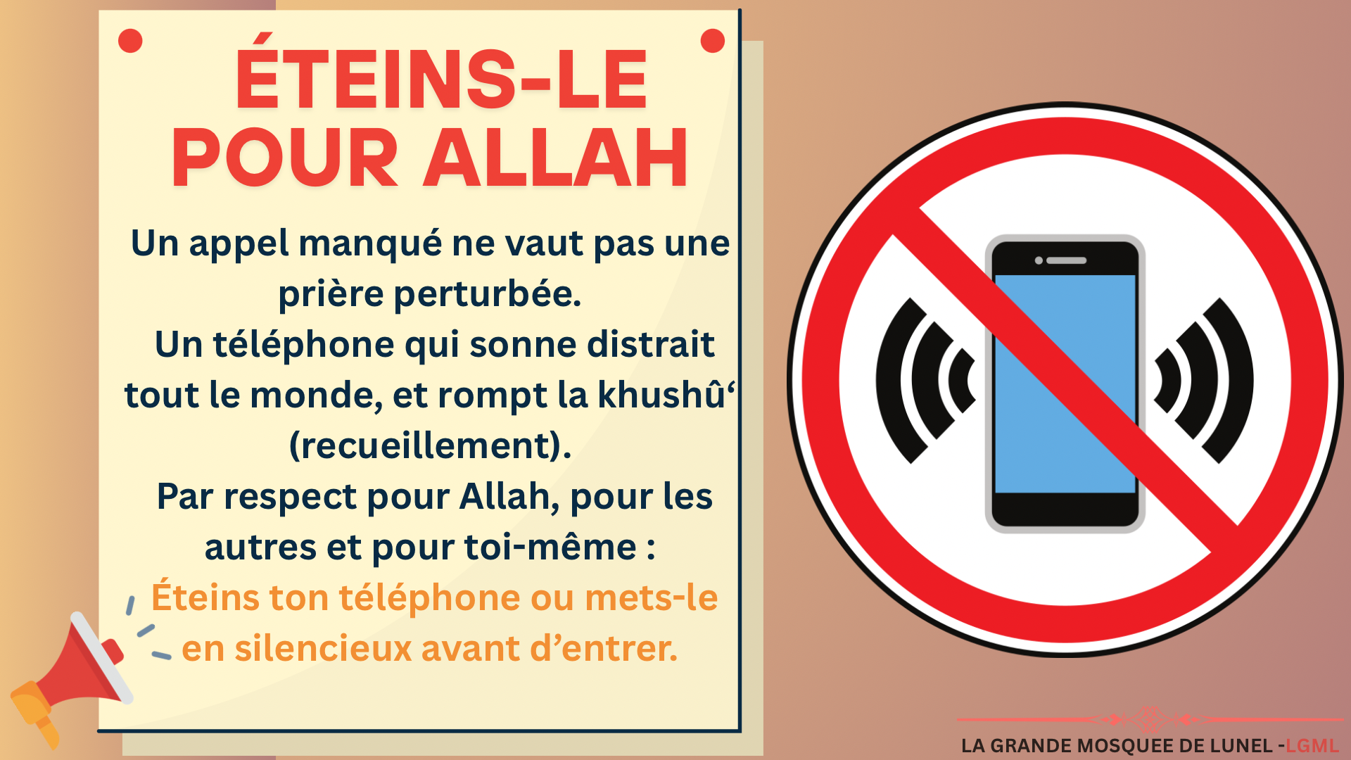 Le bon comportement dans la mosquée