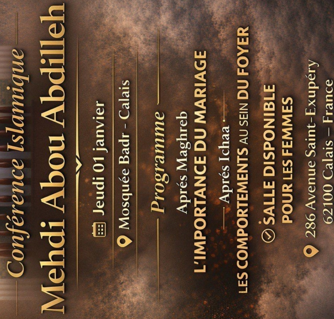 Conférence le 1er janvier