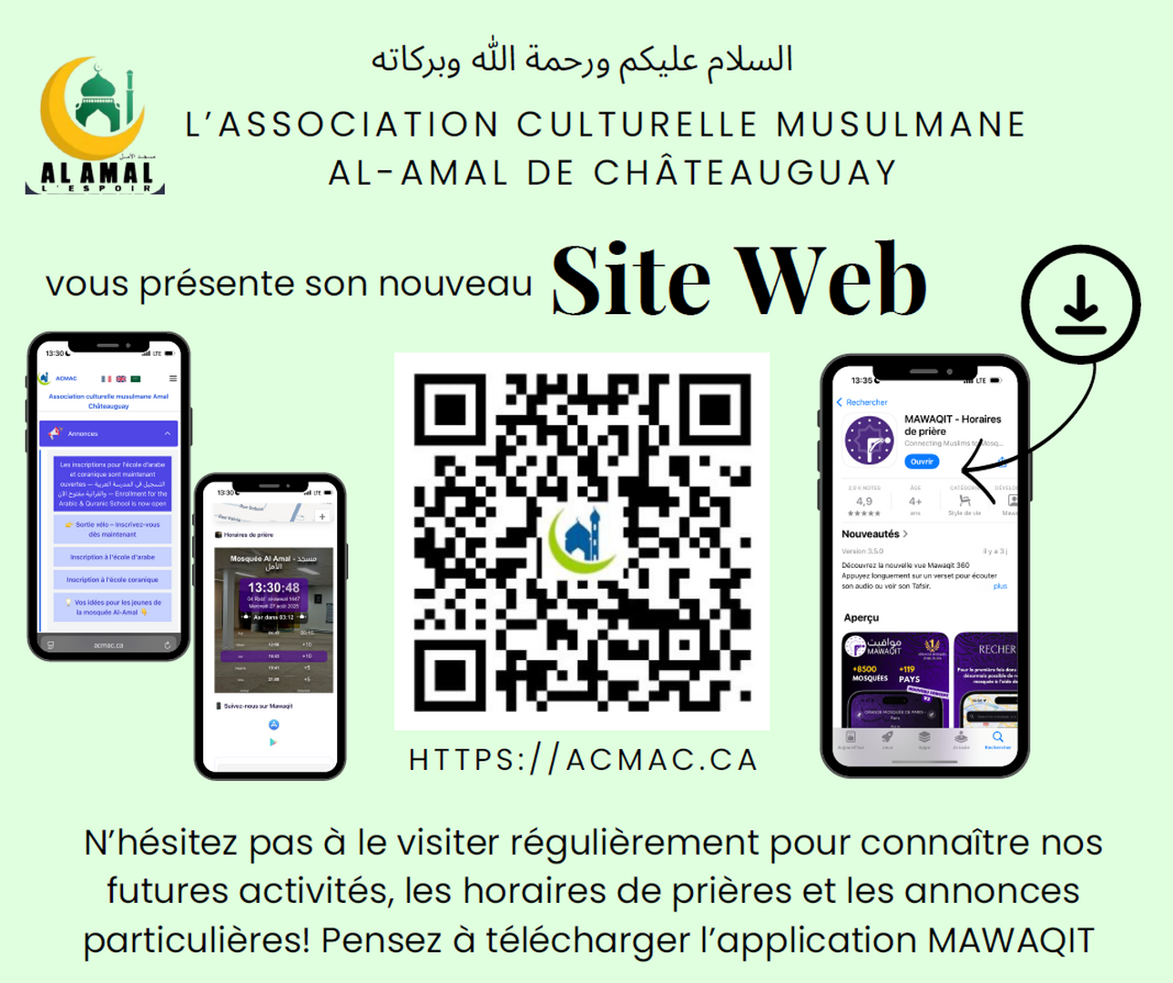 Nouveau site web / New Website