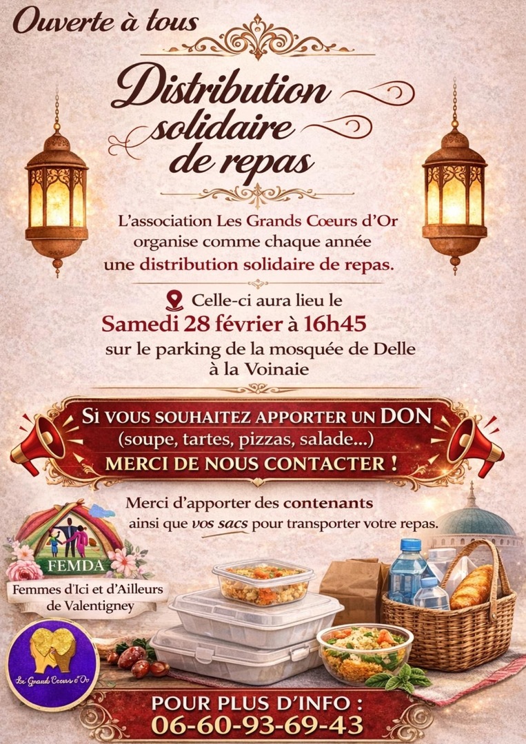 DISTRIBUTION SOLIDAIRE DE REPAS