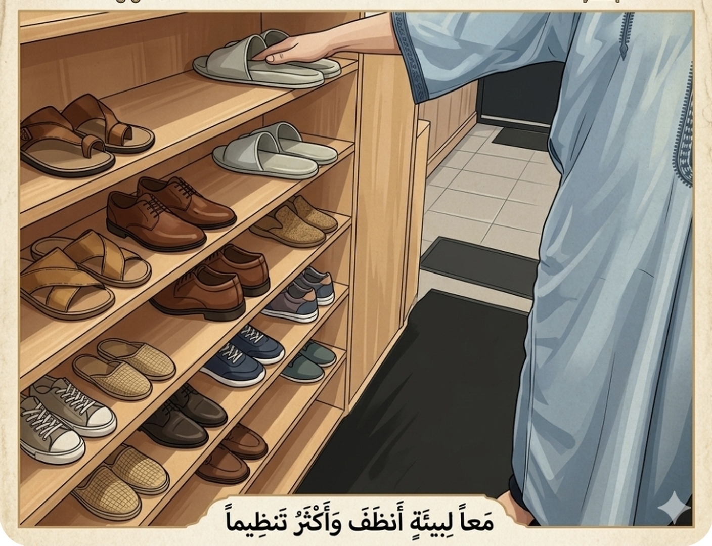 مكان الاحذية