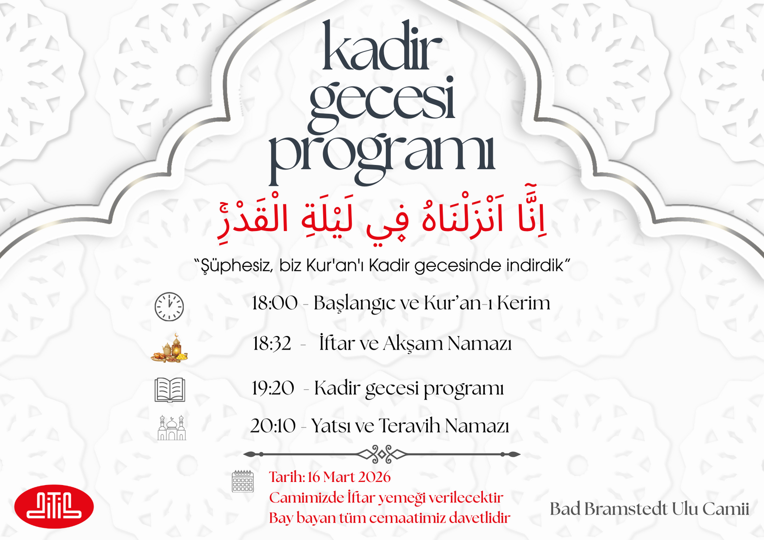 Kadir gecesi programı