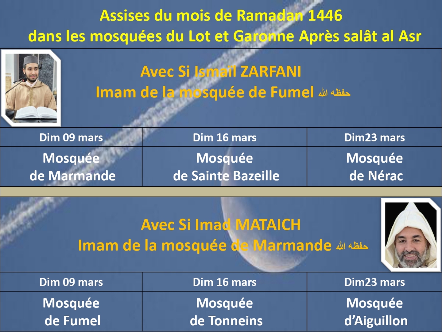 assises Ramadan Mosquées Lot et Garonne