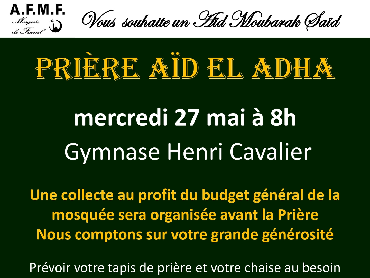 prière Aïd al adha
