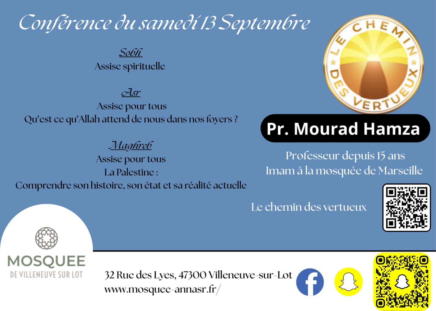 Dourrous du samedi 13 septembre