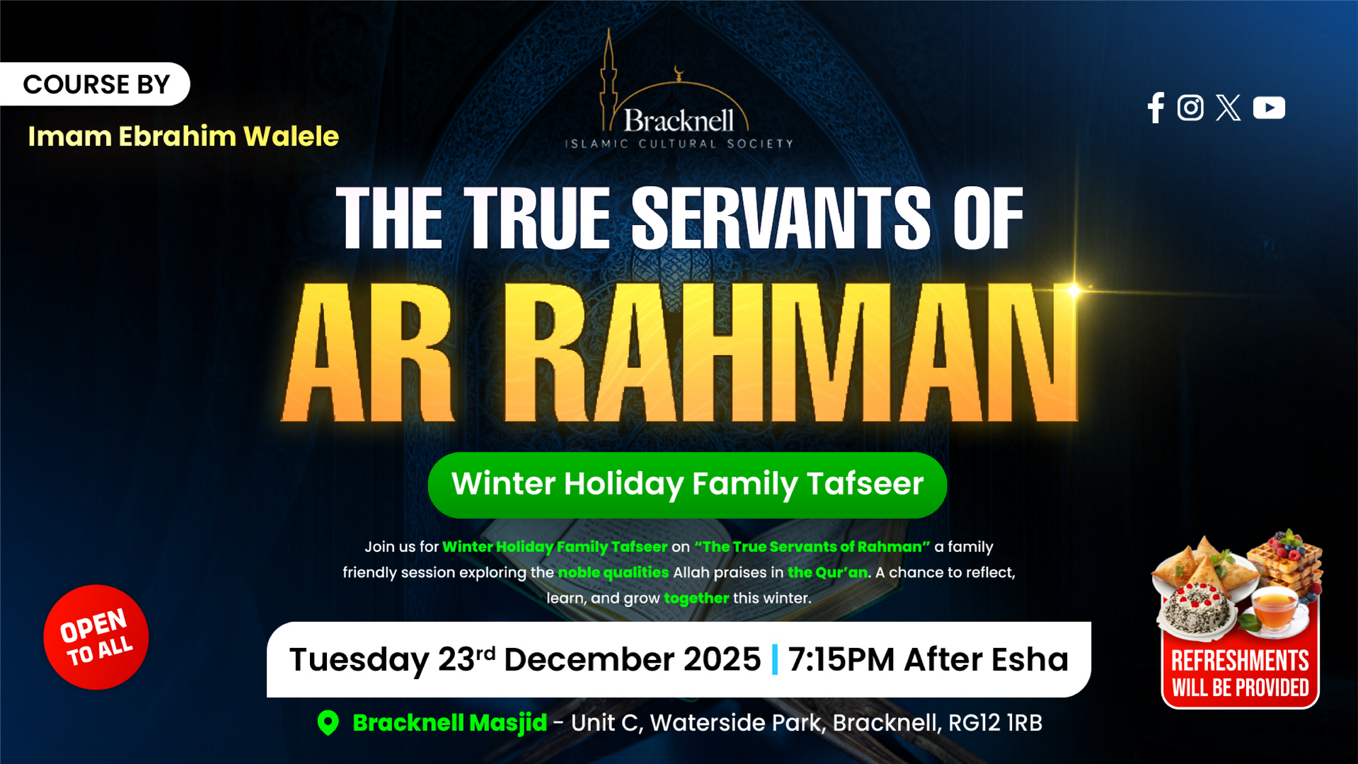 Special Tafseer Class Event
