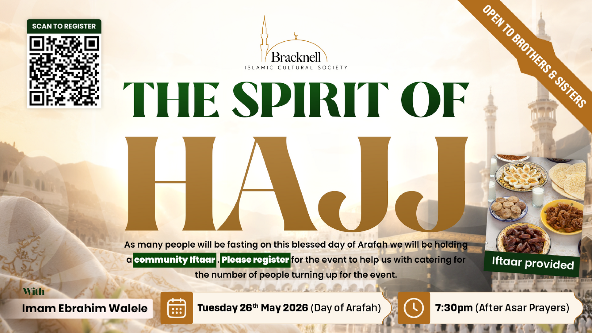 Spirit of Hajj - Community Iftar