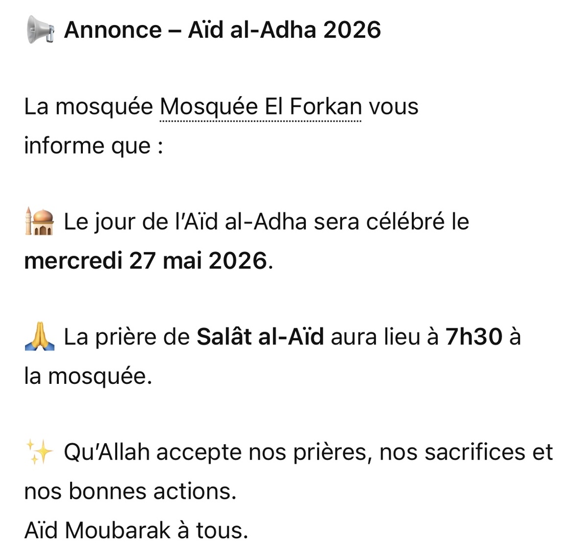 Aïd al-Adha 2026