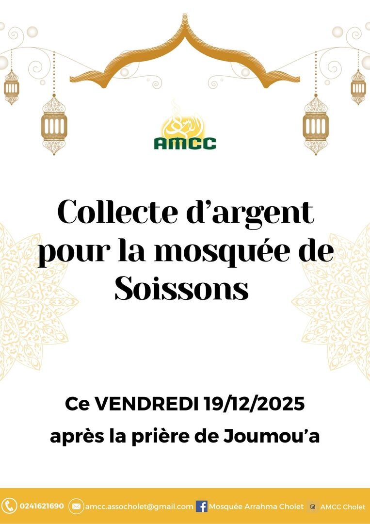 Collecte pour une mosquée de Soissons