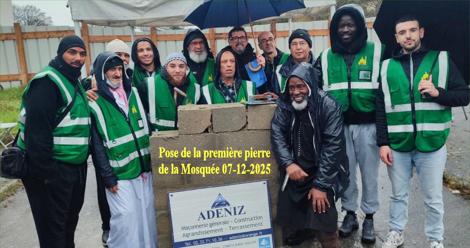 Pose de la premère pierre