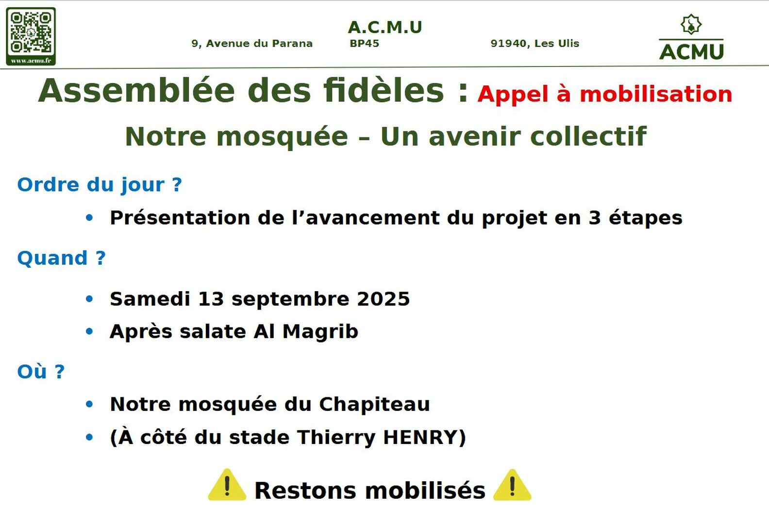 Actualité: Septembre 2025 - AdF