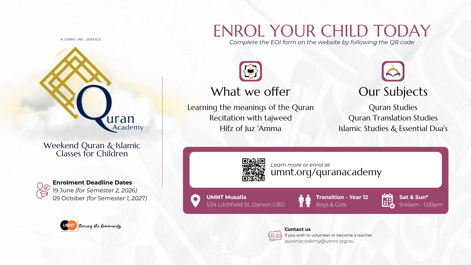 Quran Academy Promotion