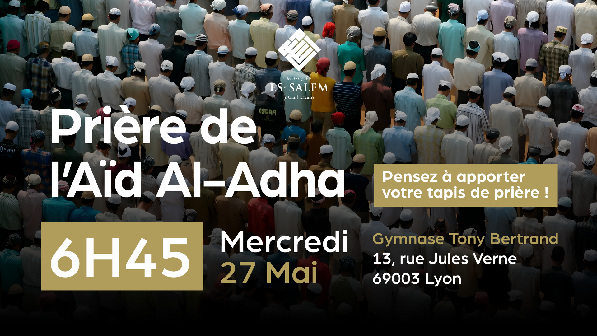 Aïd Al-Adha - 27 mai à 6h45