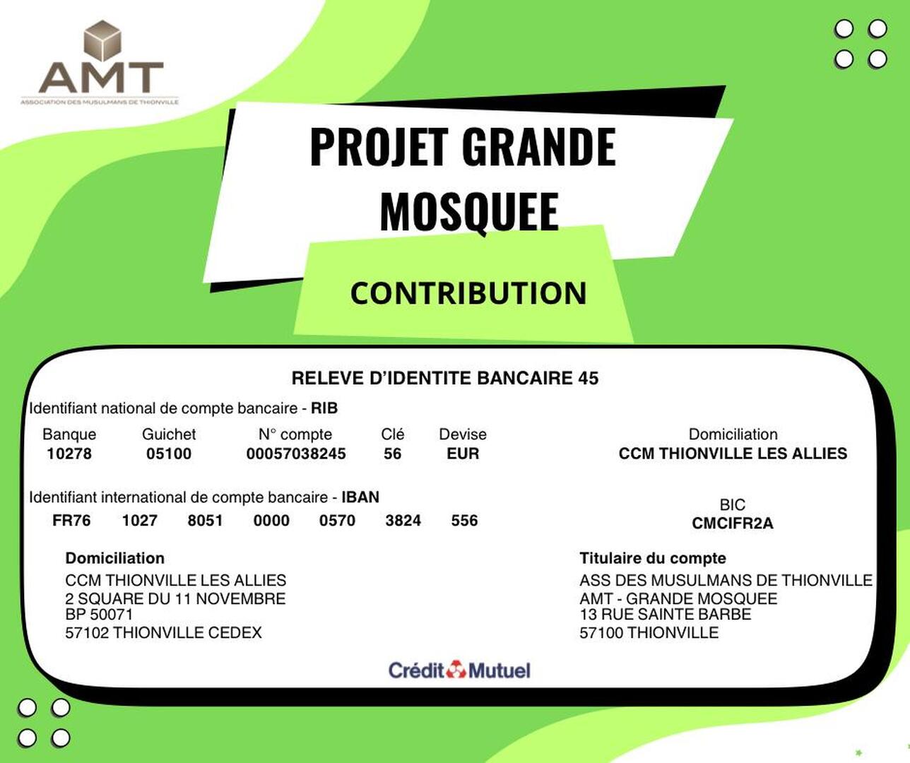 Pour le Projet de la Grande Mosquée