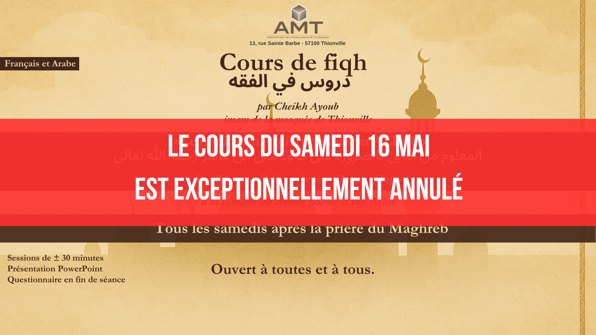 Cours de fiqh - report