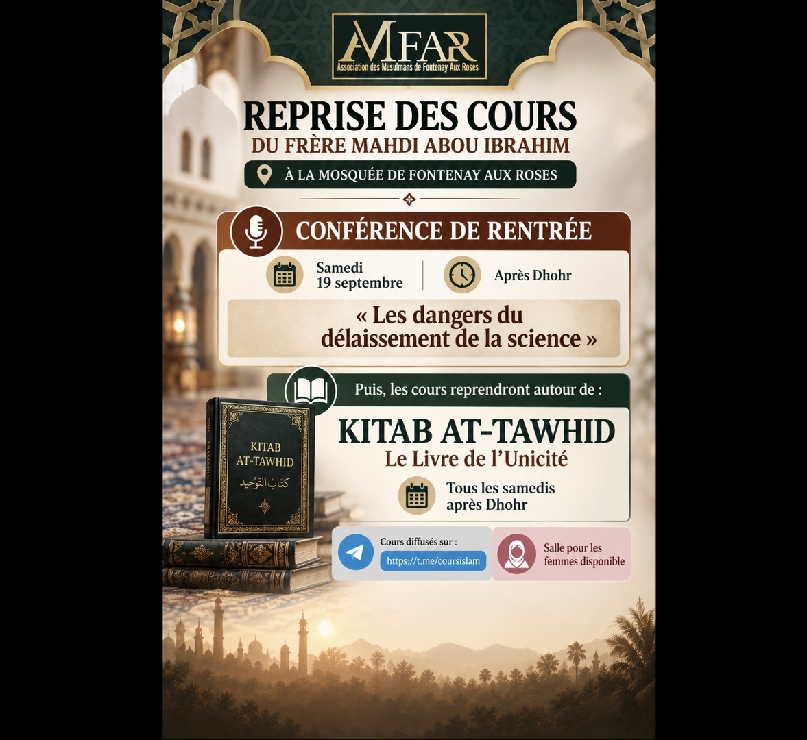 Reprise des cours de mahdi