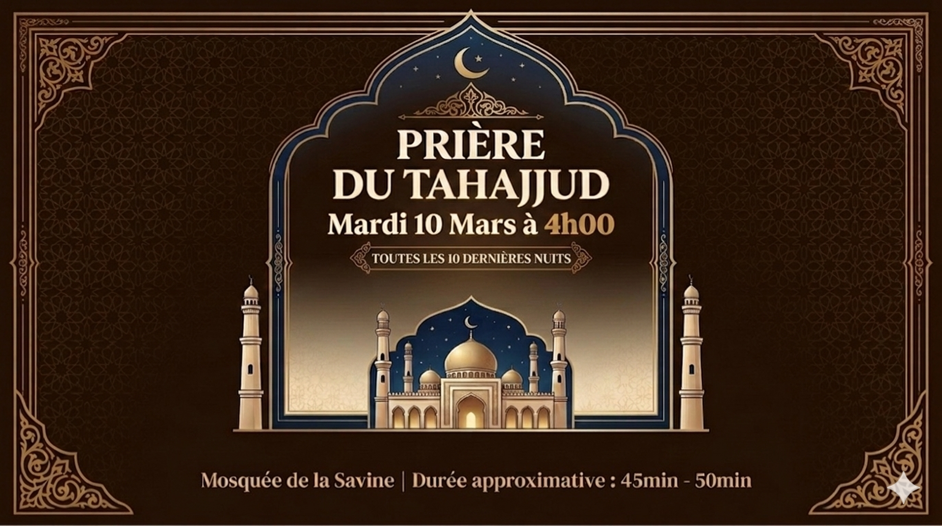 Prière tahajjud