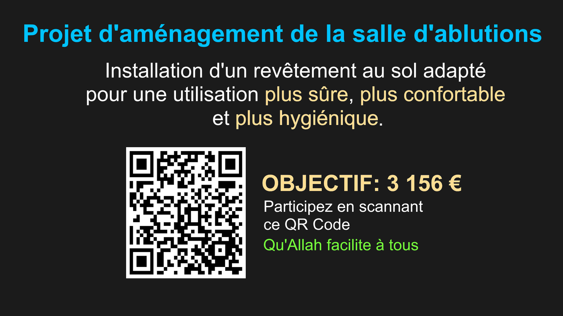 Aménagement salle d'ablutions