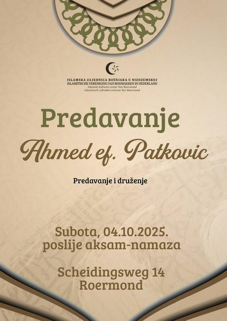 Predavanje i druzenje
