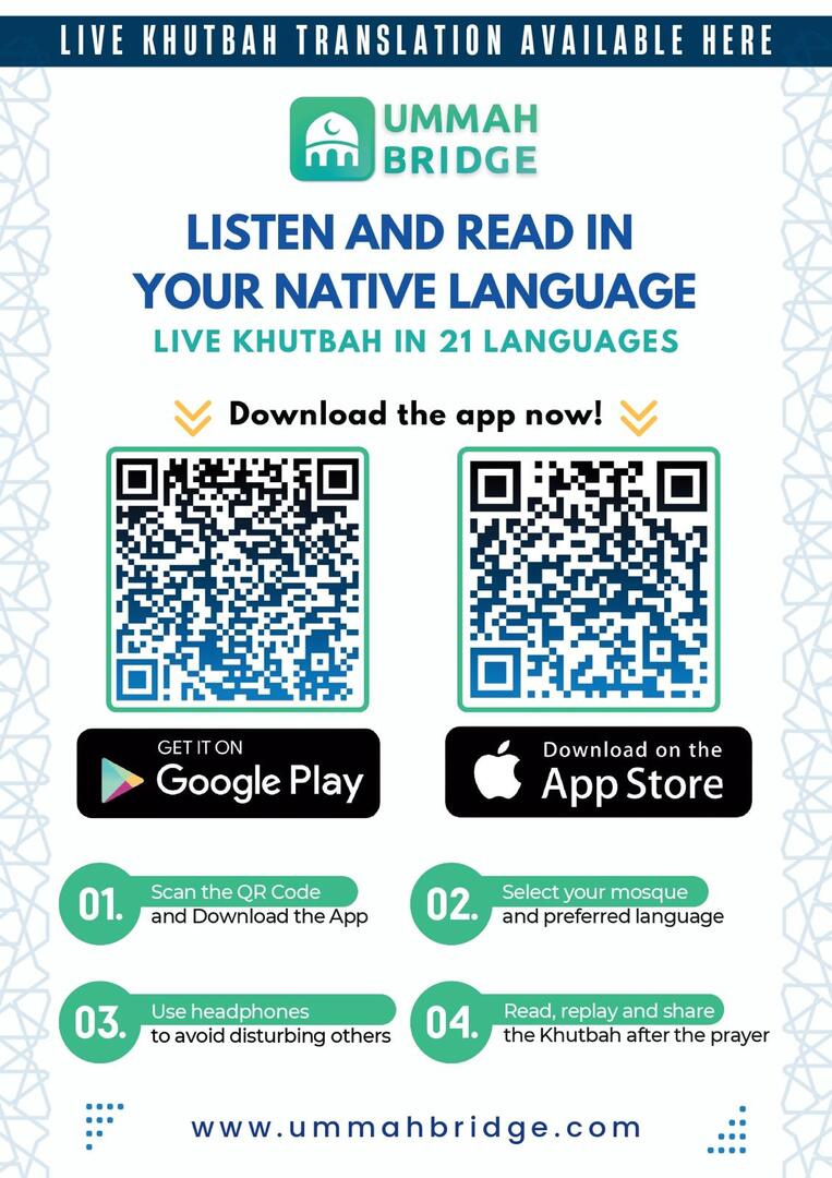 Khutba in 21 Language Listen und Read