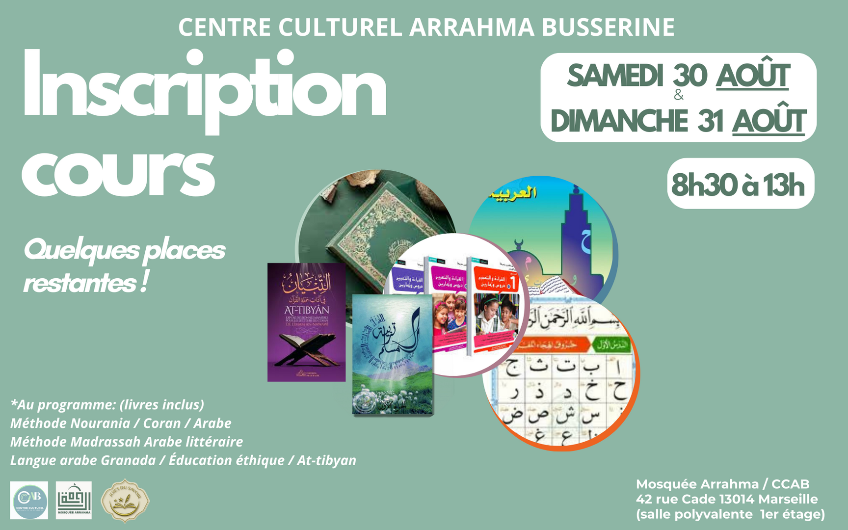 Inscriptions Cours