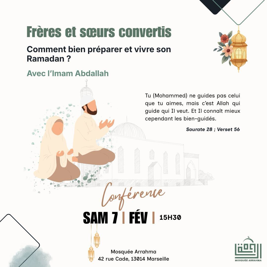 Conférence bien préparer Ramadan