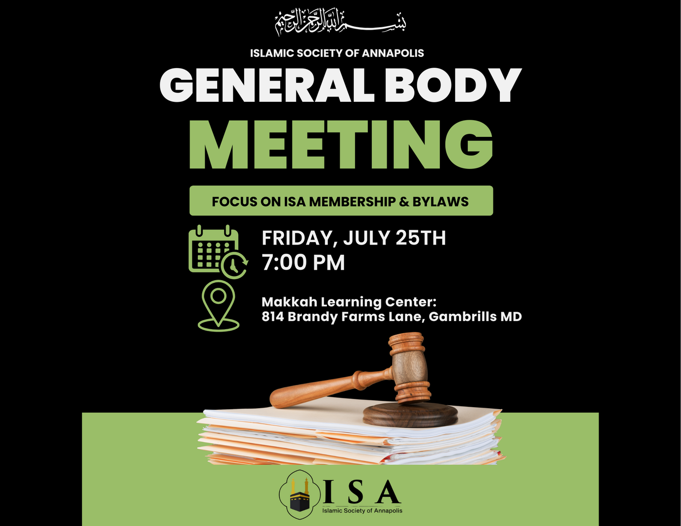 General Body Meeting