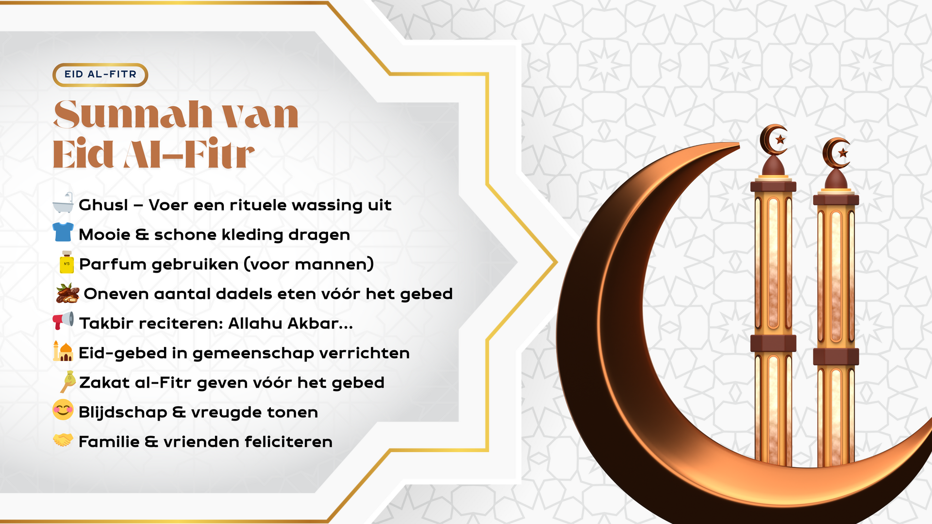 Vergeet deze Sunnahs niet vóór Eid!