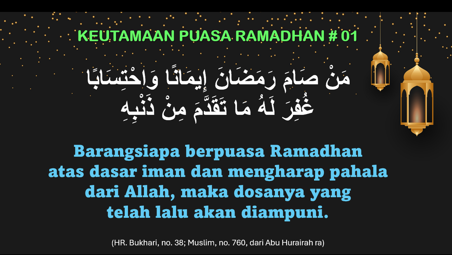 Keutamaan Ramadan 01