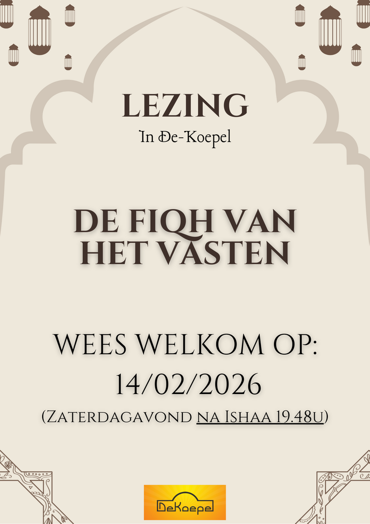 Lezing Fiqh van het vasten 14 februari