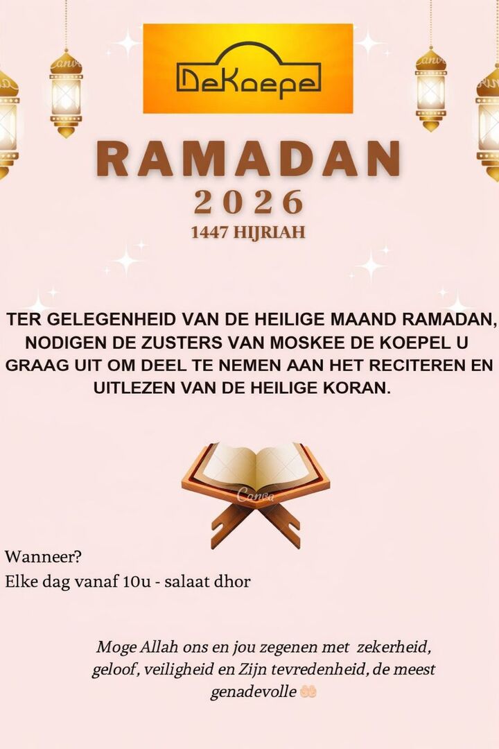 koran recitatie Ramadan 2026 zusters NL