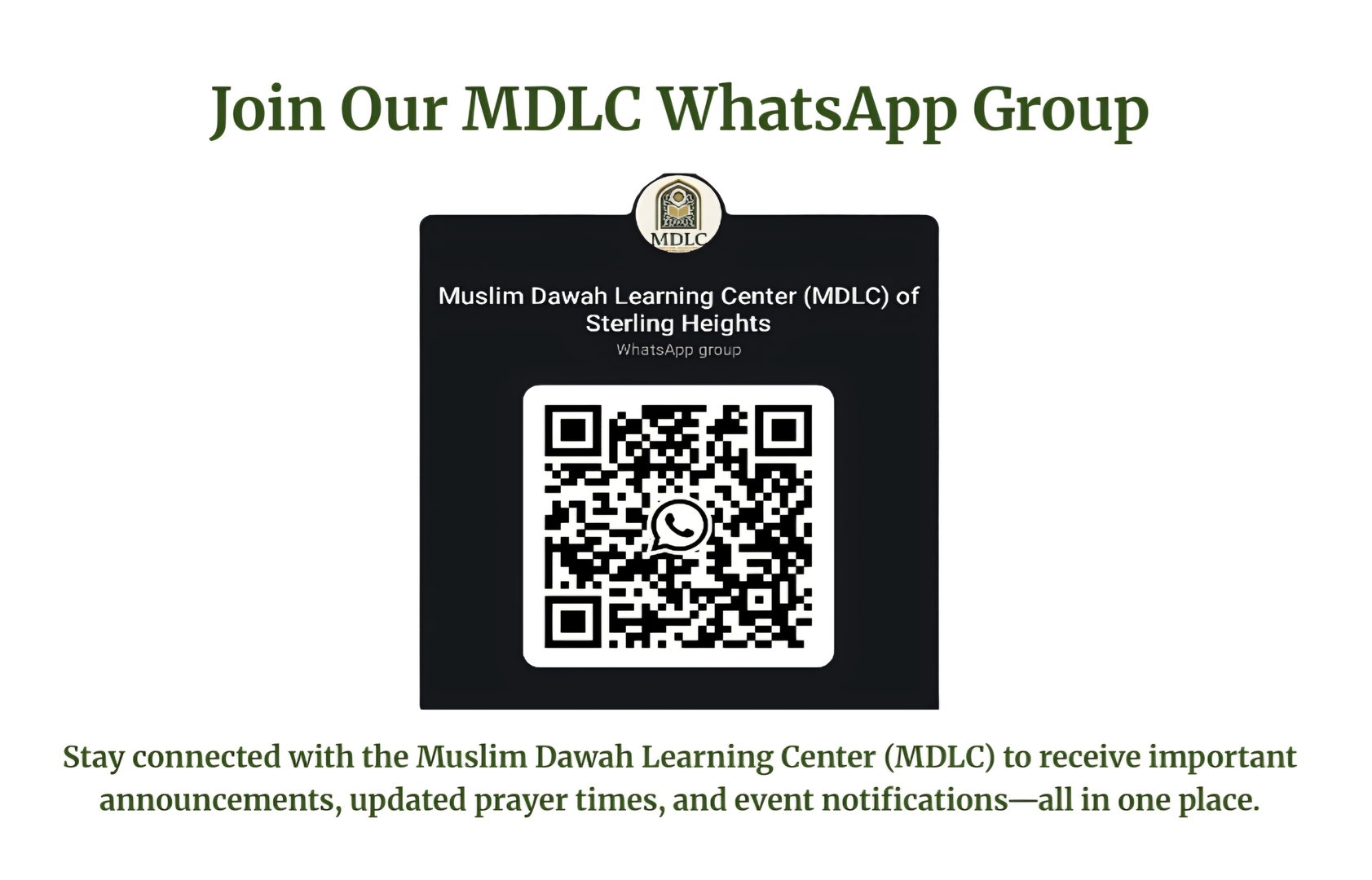MDLC WhatsApp Group
