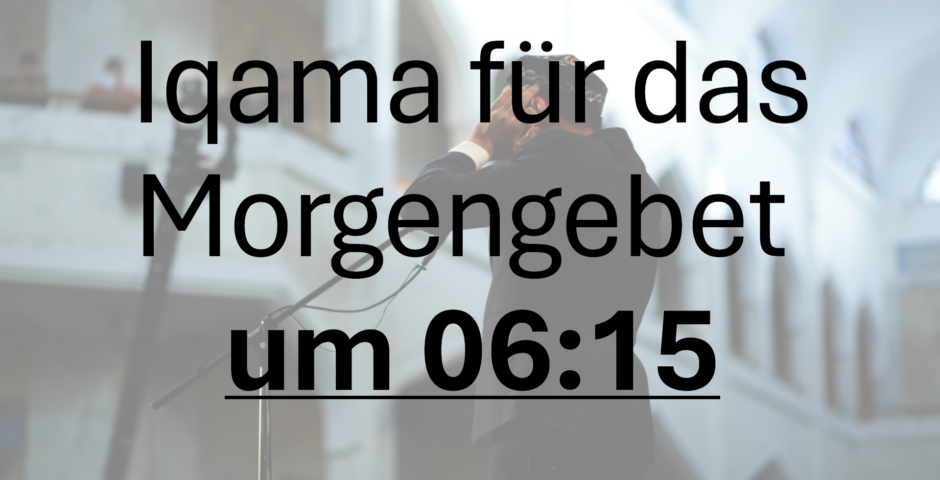 Iqama Morgengebet