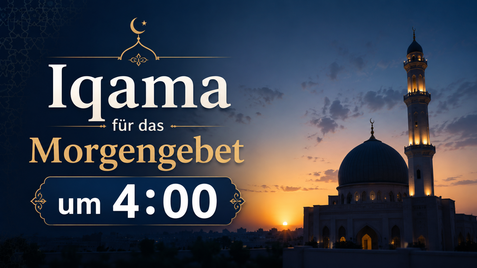 Iqama Morgengebet