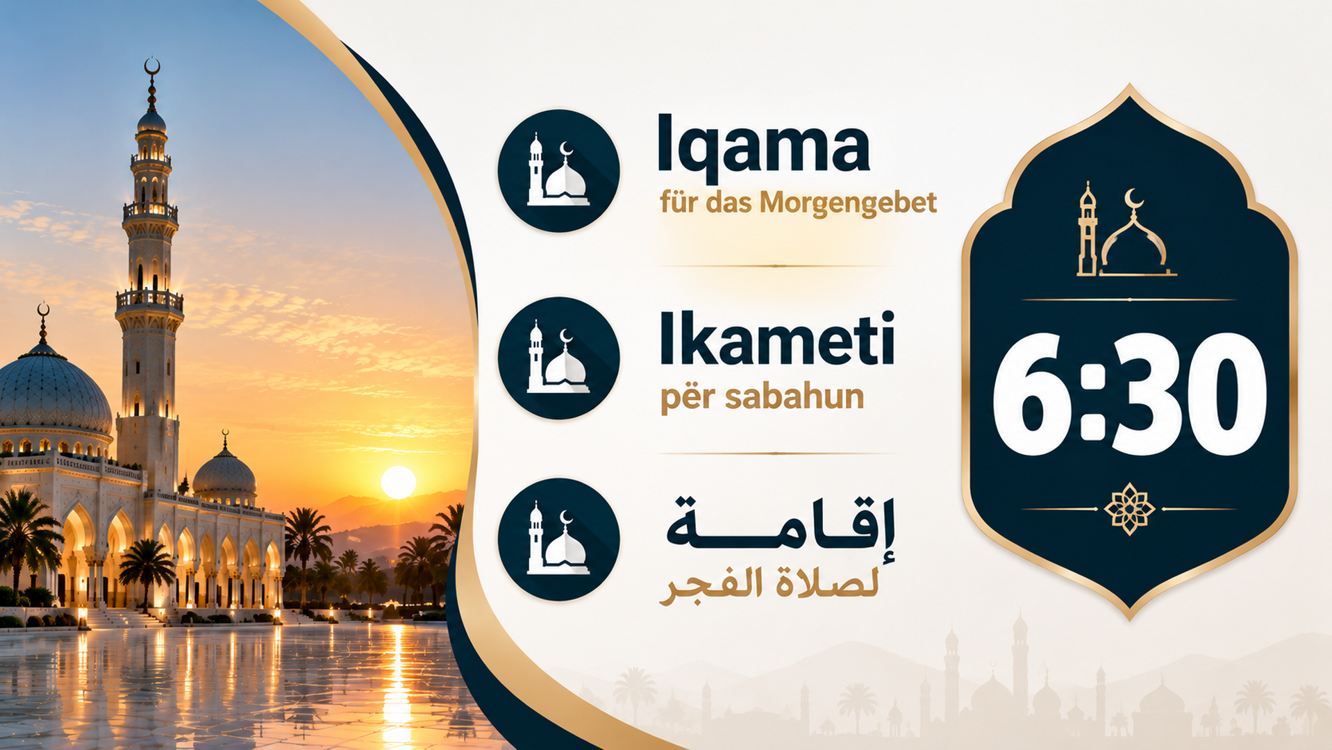 Iqama Morgengebet