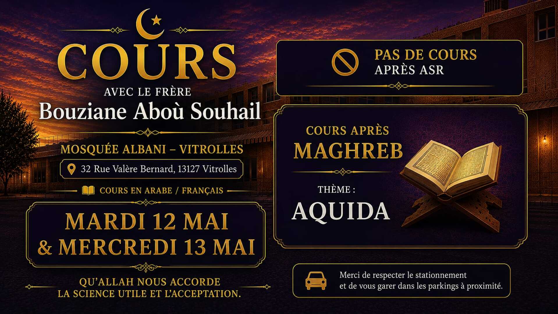 Intervention du frère Bouziane Abu Souha