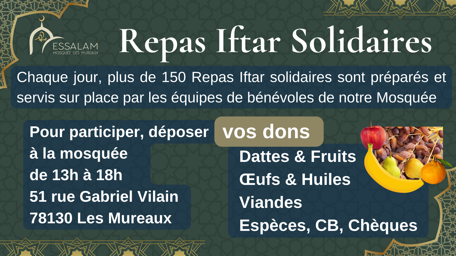 Repas Iftar Solidaires