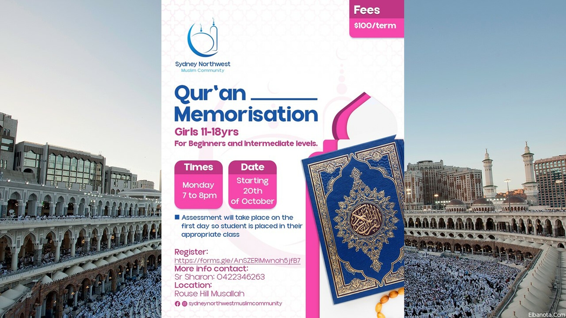 Quran memorisation Girls 11-18